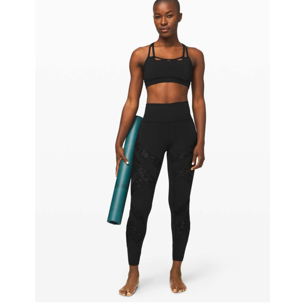 Lululemon Wunder Under High-Rise Tight* Flocked 28" Black